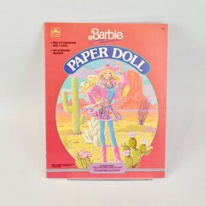 Golden Barbie Paper Doll 1502 Uncut 1990